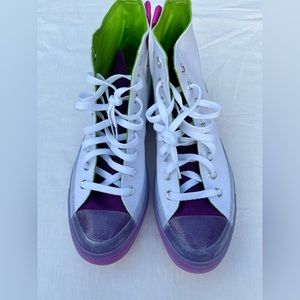 Converse CTAS CX HI- white/ bold wasabi